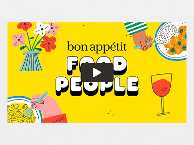 10 Second Spot | Food People Podcast ▶️ 2d after effects animation bon appetit food mograph motion graphics podcast