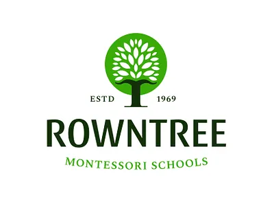 Private School Logo - Rowntree Montessori brand brand design branding design graphic design logo logo design logomark rebrand school tree