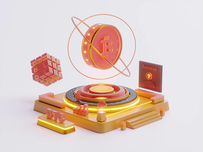 Crypto Illustrations # 1 | Bitcoin 3d aftereffects animation bitcoin blender coin creative crypto cryptocurrency design digital glass illustration metal motion motion graphics plastic render scene