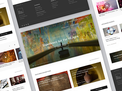 Art Museum Website Landing Page Design 🖼️🏛️ art exhibition fine arts gallery landing page layout museum painting web design website