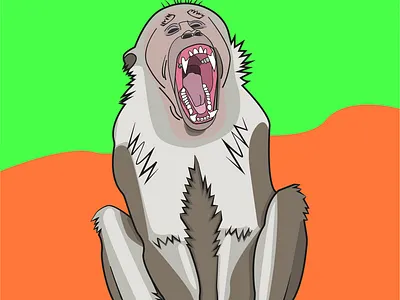 monkeys graphic design illustration logo vector