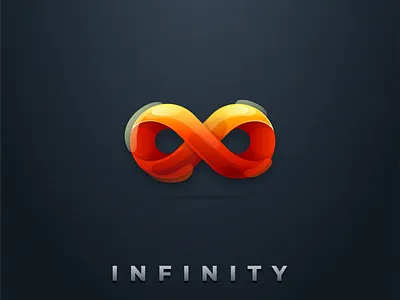 Infinity Logo Design brand branding colorful design identity infinity logo simple