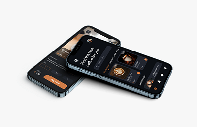 Coffee app mockup app coffee shop coffee ui screens food ordering app illustration ui ux