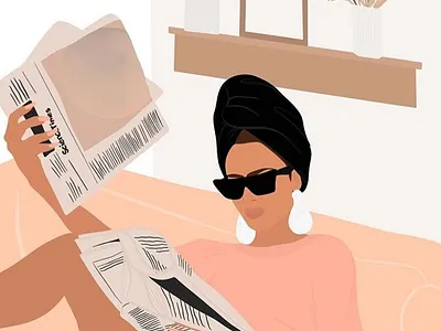 Girl Illustration Designs app design graphic design illustration logo typography ux vector