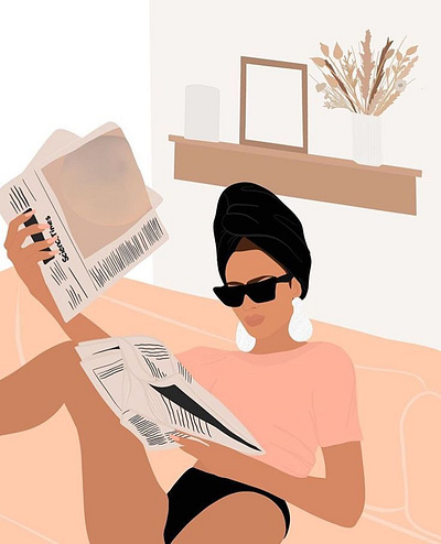 Girl Illustration Designs app design graphic design illustration logo typography ux vector