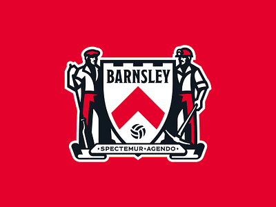Barnsley FC concept badge barnsley colliers crest football lettering logo logotype miner shield soccer sport