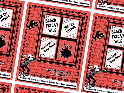 RFC Black Friday Sale Graphics art direction graphic design illustration record label record sale sale graphic