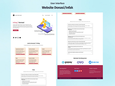 Website Donasi/Infak branding clean design clean resume clean ui design illustration logo modern portfolio ui