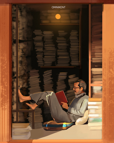 Librarian adobeillustator design digitalart digitalpainting illustration