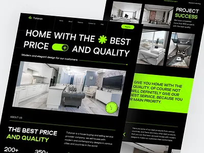 Tatanan - Real Estate Landingpage agency appartment building clean design home house landingpage property property website real estate real estate agency real estate website realestate rent residence ui design ui website web design website