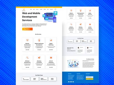 Web and Mobile Development Services Website business website ecommerce website graphic design home page design landing page design mobile app design mobile services website ui ux user interface design web service website website design