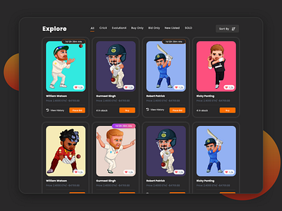 Crypto/NFT Market Place landingpage uiuxdesign websitedesign