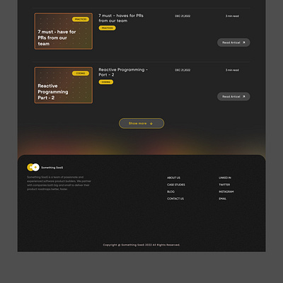 Dark SaaS Website UI (7/7) design figma ui