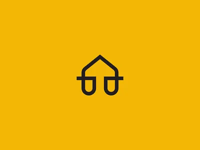 Homnny Logo Mark abstract arrow brand branding creative home house icon identity logo luxury mark minimal minimalist modern mortgage properties protect simple stock