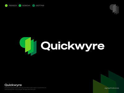 Quick Wyre Logo Design - Q letter Payment Logo banking branding business logo crypto ecommerce finance fintech logo logo design logo design concepts modern logo money transfer paying payment gateway logo payment logo payment mathod logo payment system tech technology techonology branding wallet logo
