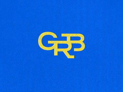 Grand Rapids Branding Main Logo badge branding branding company clothing logo derek mohr design company grand rapids grb lettermark lockup logo michigan monogram primary colors small business sole proprietorship typography wordmark