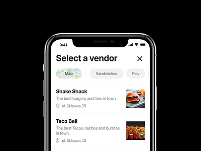 Collect Food Delivery App UI ui