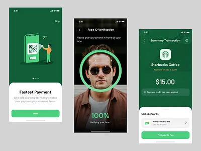 Payment App app design typography ui ux