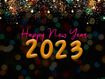 Happy New Year 2023 design graphic design happy new year happy new year 2023 motion graphics new year social media banner video