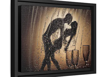 Love in New Year's eve , Canvas canvas decoration design graphic design illustration painting print