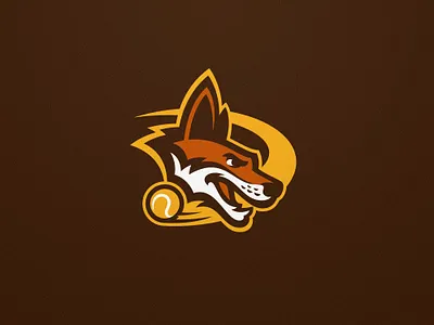 Kaposvár Dingoes logo branding clay court design dingo dingoes graphic design hungary illustration kaposvár logo logo design sports branding tennis tennis club vector