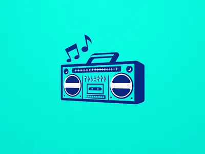 Boombox icon for the Beach Flag Cup icon set boombox branding design ghettoblaster graphic design hungary icon icon set illustration logo logo design sportsbranding vector