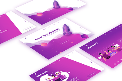 Digital Marketing Agency Website UI app branding design freelance illustration logo project saas ui ux
