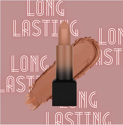 Beige lipstick stick mock-up graphic design photoshop