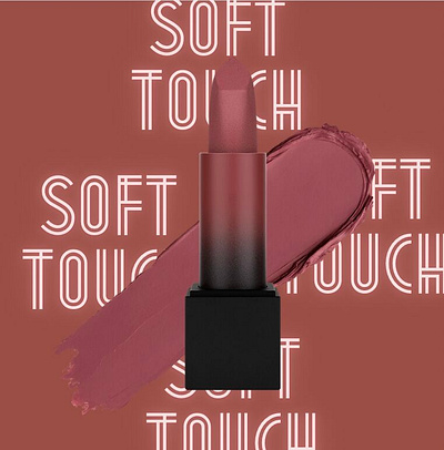 Light red lipstick mock-up graphic design photoshop