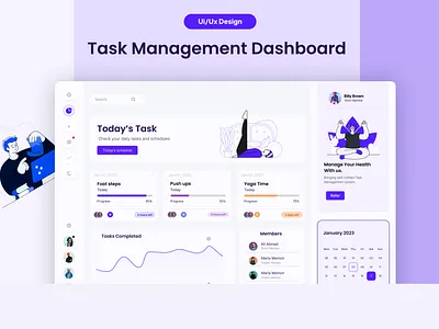 Task management Dashboard design ui ux