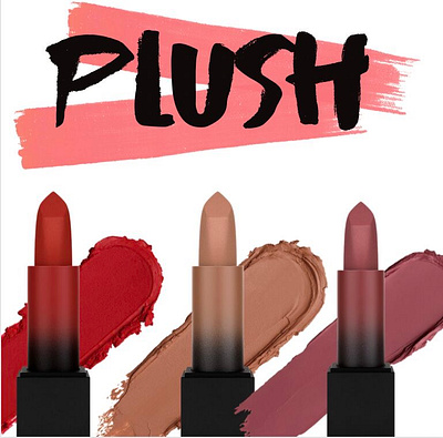 Plush lipstick mock-up graphic design photoshop