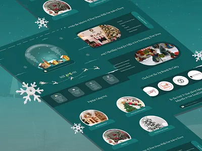 Christmas online shop website christmas christmasdecoration christmasdesign christmaslandingpage christmasonlineshop christmaswebdesign christmaswebsite design figma landingpage onlineshop onlinestore ui web webdesign xmas