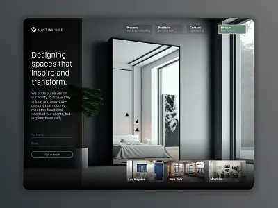 Architecture concept UI design website architecture branding dark mode interface ui ux web design website