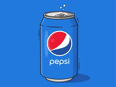 Pepsi Soda Can Illustration design graphic design illustration vector