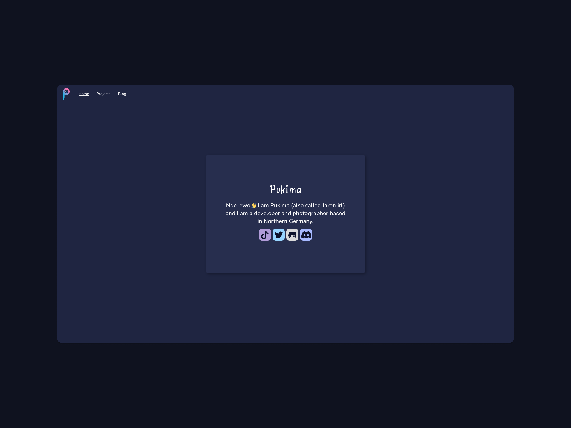 Example of My personal website (Jan 2023)