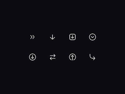 UI Icons Exploration - 02 3d arrow icon branding icon icons iconset illustration line icon minimalist vector
