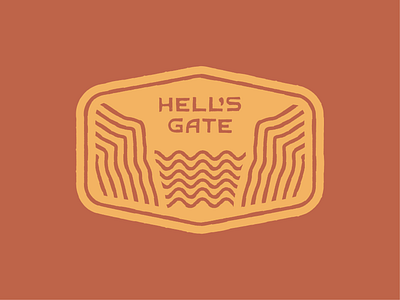 Hell's Gate brand identity branding branding extension design graphic design icon iconagraphy illustration logo