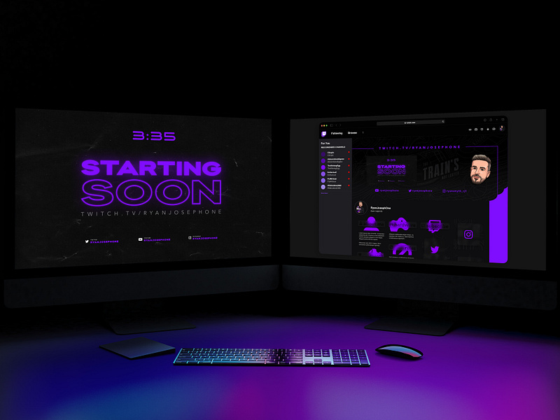 Twitch Video Game-Streaming Profile Rebrand apex legends apexlegends banners black dark design esport esports gamer gaming live overlay profile purple stream stream overlay streamer streaming twitch video games