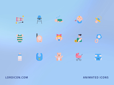 Babies Icon Group animation design icon