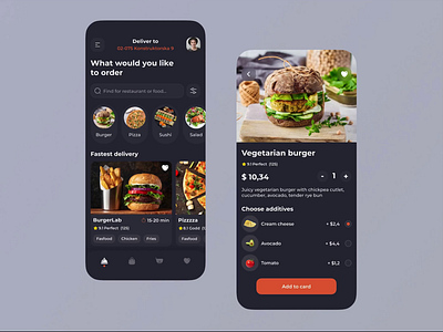 Cooking App concept cooking courier delivery app design food mobile ui