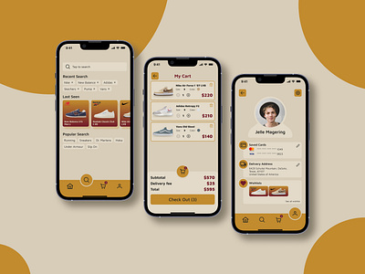 Online Shoe Store App app app design card color dailyui design digital figma inspiration interface mobile design online store product product design shoe ui uiux ux ux design visual design