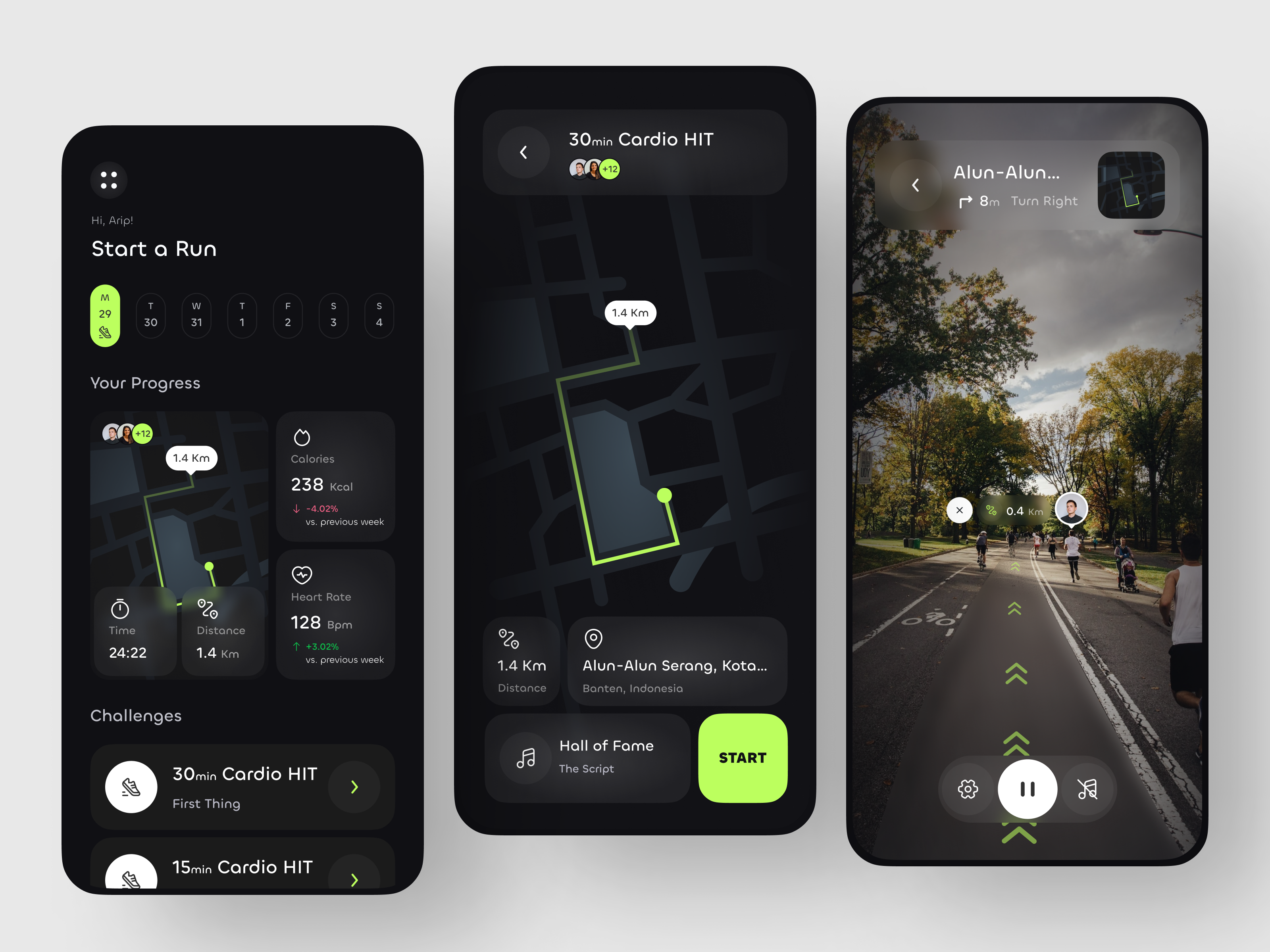 Example of Activity Tracking - Running Apps