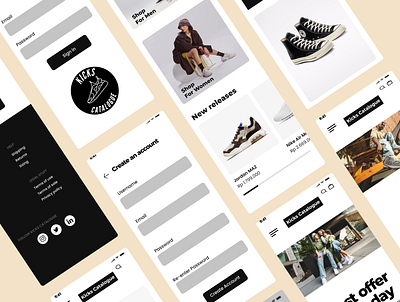 Kicks Catalogue figma ui