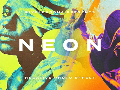 Neon Negative Photo Effect acid action art camera disposable distortion effect film filter negative neon photo pop retro texture