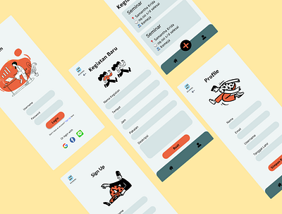 School Information design figma ui vector