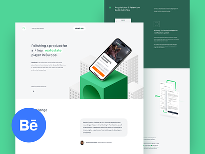 Otodom Behance Case Study app case study mobile product design real estate typography ui ux