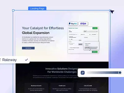 Omnibanked - Crypto Banking banking credit card crypto fintech landing page ui ux web design