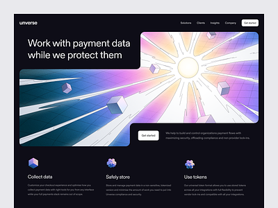 payment flow platform: web design art art illustration complience finance fintech illustration pci pcicomplience visual identity web web design