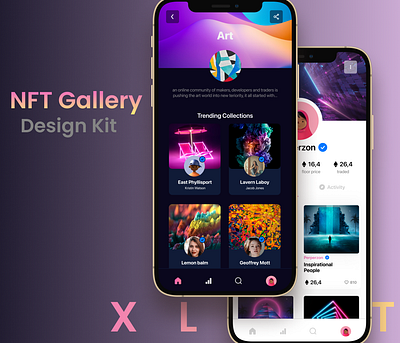 NFT Gallery Design Kit 3d animation design graphic design logo motion graphics ui uiux ux vector