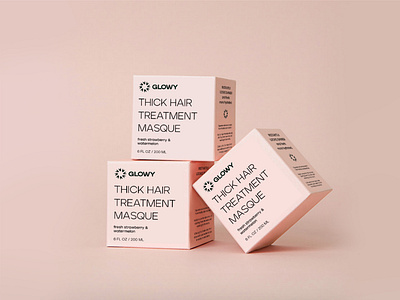 Glowy Cosmetics Packaging beauty branding beauty logo beauty packaging brand creation branding cosmetic branding cosmetic logo cosmetic packaging designstudio logos skincare branding skincare packaging